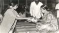 Manjiri Alegaonkar receiving award from Gan Heera Smt. Heerabai Badodekar