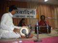 Santosh Gante performing in Sanvadini Kala Manch program.