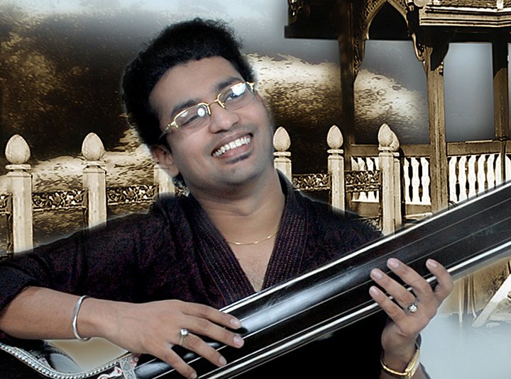 Atindra performing in concert