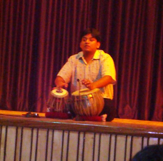 Rahul Gupta performing in concert