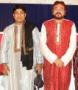 Sandip Ghosh at Muskat, Oman with legendary sitar maestro Pt. Kushal Das
