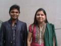 Stand-up comedian Rahul Ingle with acclaimed singer Sadhana Sargam