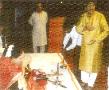 Pt. Rajendra Varman with Sarod Maestro Smt. Pandita Zarin Sharma