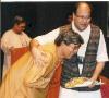 Pt Rajendra Varman with Goswami Rajkumar Maharaj (Vaisnavacharya)