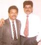 Mahendra Ganpule with Lakshmikant Berde