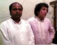 Anutosh Degharia with tabla virtuoso Ustaad Zakir Hussain