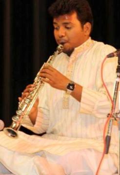 Priyank Krishna playing Soprano Saxophone