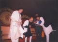 taking ITC SRA Award from Sitar kleged Ustad Vilayat Khan