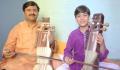 Nasir Khan with his son Nabeel Khan