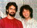 Pt. Debojyoti Bose with with Ustad Zakir Hussain