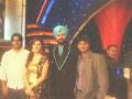 Vinod Kumar with Perizad Kola and Navjyot Singh Sidhu in The Great Indian Laughter Challenge