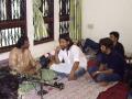 Manish Pingle with Guruji Ustad Shahid Parvez during one of his workshops