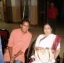 Kaustubh Bhide with famous singer Usha Mangeshkar