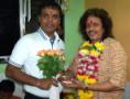 Rajendra Chaturvedi with Pt. Kalinath Mishraji
