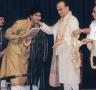 Naviin Gandharv being felicitated by Pt. Dinkar Kaikiniji