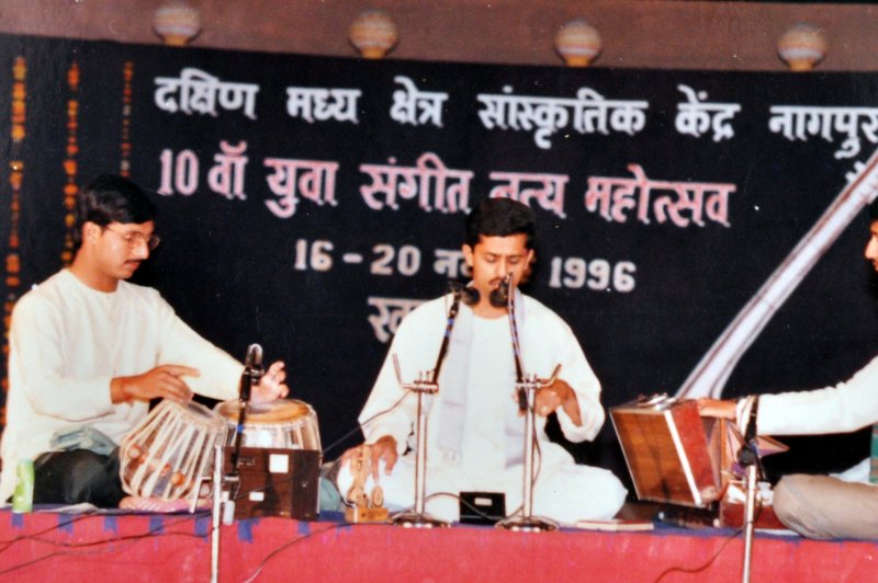 Keertikumar Badseshi performing in 10th Yuva sangeet-nrutya mahotsav, 1996