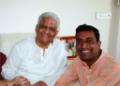 Nikhil Mahamuni with famous music director Pyarelalji