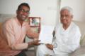 Nikhil Mahamuni with famous music director Pyarelalji