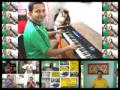 playing keyboard, dance, mouth organ, flute