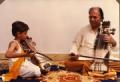 Harsh Narayan learning Sarangi from his Grandfather & Sarangi Meastro Pt. Ram Narayan
