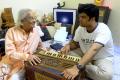 Mandar with popular music director late Pt. Shriniwas Khale