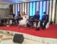 Milind performing in his 'Compact show'.