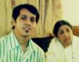 Sagar Sawarkar with Bharat Ratna Lata Mangeshkar