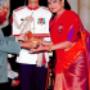 Geeta Chandran receiving Padmashri (2007).