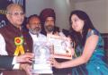 Payal Ramchandani -  Kuchipudi dancer receiving award.