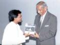 Sarwar Hussain Receiving Award from Hon. Chief Justice Mr. Lahoti.