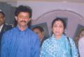 Satish Chaphekar with popular singer Asha Bhonsle