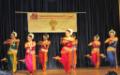 Sanhita Basu Ghosh performing with her students at Gangotri