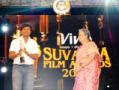 Chetan Sosca receiving Suvarna Film Award
