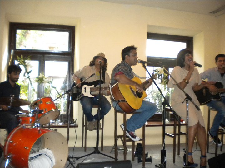 Performing at Indigo.