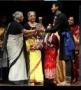Sadanand  Biswas receiving award.