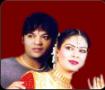 Abhimanyu Lal with wife  Vidha Lal.