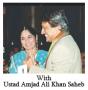 Uma Dogra with Ustad Amjad Ali Khan.