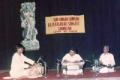 Dhananjay Daithankar performing in sangeet sammelan.