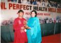 Hridev Ray receiving Award.