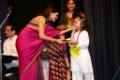 Students of Meera Music classes taking blessings from Kadambari.