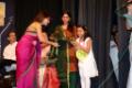 Students of Meera Music classes taking blessings from Kadambari.