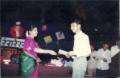 Aradhana Deshpande feliciting a student
