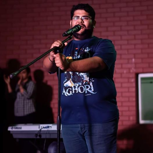 Chinmay Abhay Ketkar performing on stage