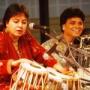 Farooque Latif Khan performing in program.