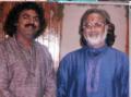 Pravin Ghodkindi with Pt. Vishwa Mohan Bhatt.