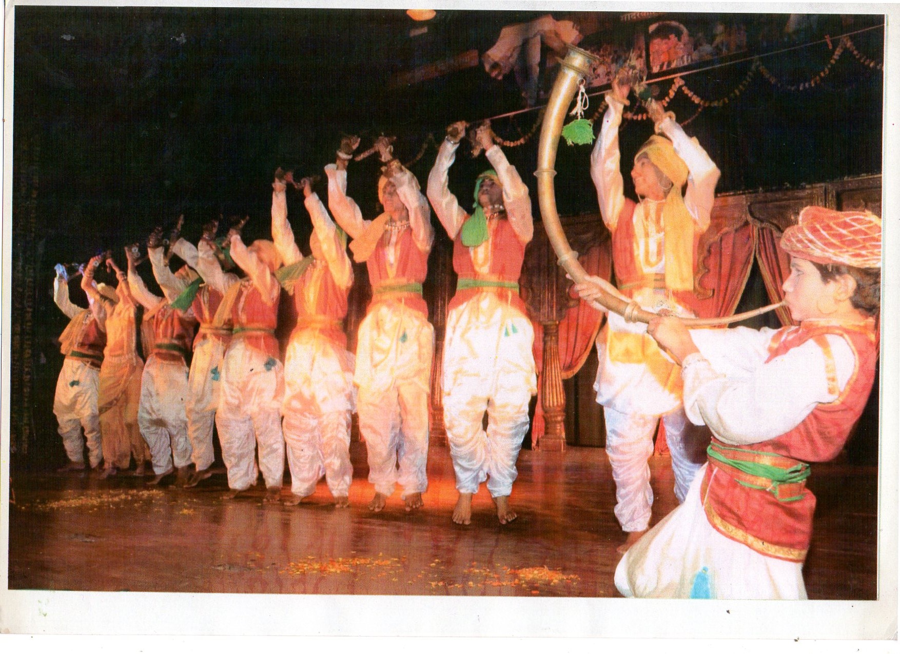 Dilip Khanderay with Lezim Pathak