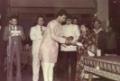 Dr. Rajeeb Chakraborty receiving award