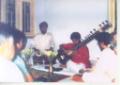 Performing in a Baithaki program