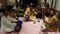  at the green-room of UCLA (Los Angeles) with Pt.Swapan Choudhuri and father Pt.Kushal Das