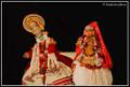 Sasikala Kathakali artist presenting Bheema and Draupadi